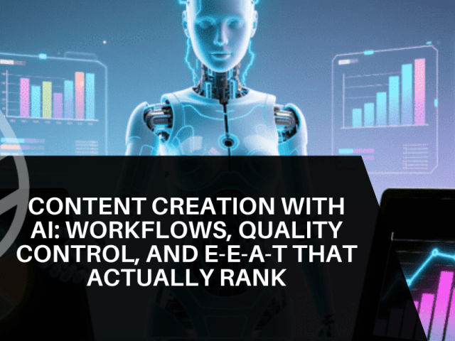 Content Creation with AI: Workflows, Quality Control, and E-E-A-T That Actually Rank