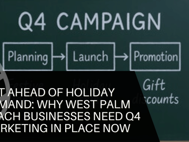 Why West Palm Beach Businesses Need Q4 Marketing in Place Now